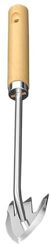 Celuicion Unkrautvernichter für den Garten | Unkrautvernichter aus Edelstahl, Doppelklinge, handlich, robust, für Garten, Garten, Rasen, Gemüse, Disteln