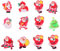 Uonlytech 12 Stücke LED Brosche Weihnachten Weihnachtsmann Beleuchtete Anstecknadel Blinkende Anstecker Abzeichen Party Schmuck Gastgeschenk Mitgebsel Zufällige Muster