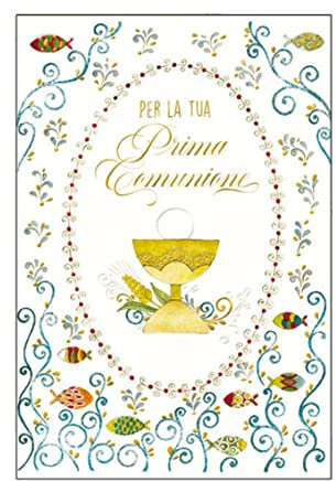 ARKRAFT Tarjeta de felicitación de comunión con bolsita para dinero, medida 17 x 12 cm (Comunión, C01)