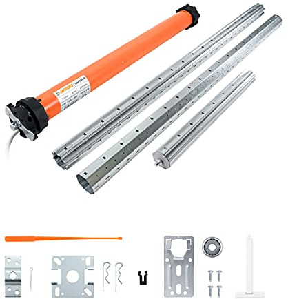 3T-MOTORS Rolladenmotor Komplettset bis 310 cm Rollladenkastenbreite, Rolladenantrieb 30 Nm SW60, inkl. Montage-Zubehör, ohne Steuerung