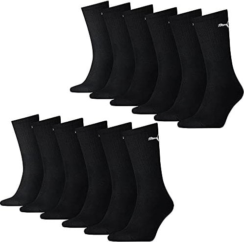 PUMA Crew Socks 12er Pack, black, 43-46