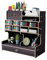 Hggzeg Schreibtisch-Organizer aus Holz, Selbstmontage, Schublade, für Schreibwaren, Schreibtisch-Aufbewahrungsbox, Stifthalter für Zuhause, Büro und Schule, B18, Schwarz