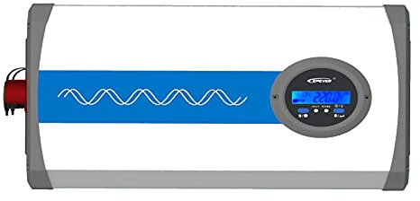 EPEVER IPower-Plus Series IP3000-12 Plus, 3000W 12VDC auf 230VAC reiner Sinus Spannungswandler Wechselrichter mit LCD Display,ideal für Off-Grid Haushaltsnotbeleuchtung, Fahrzeugmontiertes System usw.