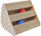 Intirilife Katzenkratzbrett Katzenspielzeug aus brauner Wellpappe mit 27.5 x 23.5 x 17.5 cm Größe - Kratzpappe zur spielerischen Beschäftigung Ihrer Katze
