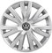 Volkswagen 5H0071456UWP Radkappen (4 Stück) Radzierblenden 16 Zoll Stahlfelgen Radblenden, brillantsilber