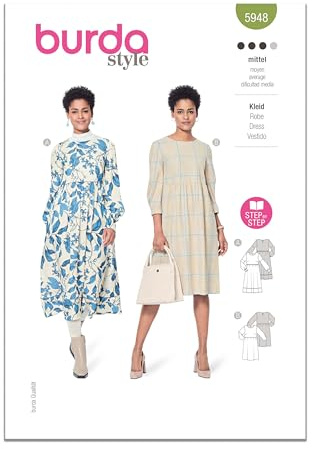Burda Style Sewing Pattern B5948 Misses’ Dress