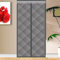 Rideau de porte magnétique thermique Rideau de Porte Épaississant d'hiver Isolant Phonique Anti Froid pour portes Isolation Seule pour portes de balcon Porte de salon extérieure 110x200cm Gris