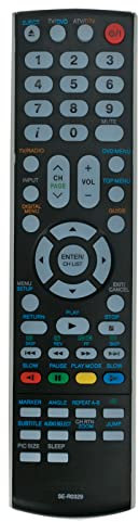 VINABTY SE-R0329 Fernbedienung ersetzen Passend für Toshiba LCD TV/DVD Player 32DV733R 19DV615DG 19DV616DG 22DV615DG 22DV616DG 26DV615DG 26DV733 19DV615DB CRT43PH14Z 82ZD16B 61PJ98G 50PJ98G 43TJ03G