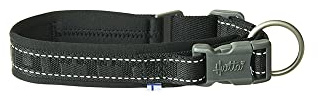 Hurtta Casual Hundehalsband ECO nachhaltigem Hundehalsband (45-55 cm, Raven)