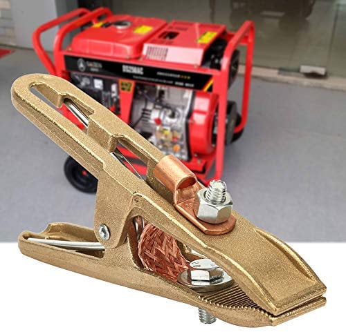 Welding Ground Clamp Miller Welder Ground Clamp Brass 260 300 500A Brass Material A Shape Ground Welding Earth Clamp for Welding Machine(260A) (500A)