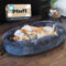 Plufl, The Original Human Dog Bed for Adults, Kids and Pets Bekannt aus dem Shark Tank. Bequemer großer Plüsch-Sitzsack mit Memory-Schaum, maschinenwaschbar und langlebig. Perfektes Nickerchen und