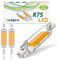 YLXQJIN Ampoule LED R7S 78mm Dimmable 10W COB, Remplace les Halogènes 80W (2 Pièces, Blanc Chaud)