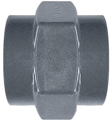 Jardibric - Manchon PVC F - Raccordements Arrosage Enterré - Raccords PVC à Visser - PN10 (F 26x34)