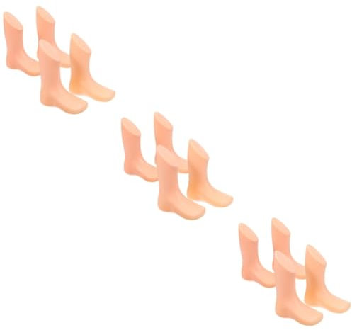 IMIKEYA 12 STK Fußform Aus Kunststoff Für Babys Fuß Schaufensterpuppe Falsche Füße Shop-Schuh-Mannequin Schaufenster Für Babyschuhe Fußmodell Anzeigen Schuhspanner Kind Socke Plastik Hohl