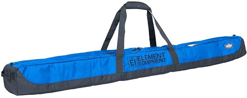 Element Equipment Deluxe gepolsterte Skitasche Single - Premium High End Reisetasche blau Ripstop 175