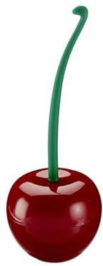 Generic Creative Cherry Toilet Brush, Creative Lovely Toilet Brush, Cherry Shape Lavatory Toilet Brush And Holder Set, Cherry Bathroom Scrubber, Lavatory Brush And Holder Set, 1PDTH5SOHCKLXR8A35