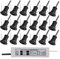 LGJEGD Mini LED Downlight mit 30W Transformator, 1w Schlafzimmer Küche Decke Spotlight 12V Spot Light, 18Pack (White)