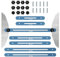 Stair Tread Template Tool, 11-60inch Adjustable Stair Treads Gauge Stair Jig Measuring Stair Tool, High Precision for Cutting Perfect Stair, Riser, Shelf, and Cutting Blue