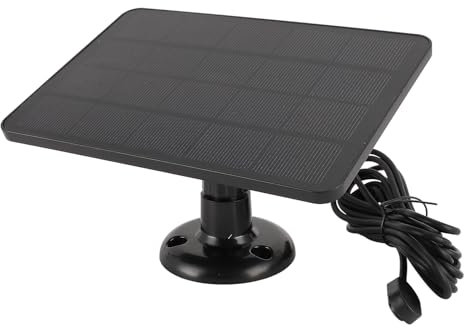 Solarpanel für Überwachungskamera, 4 W 5 V Wasserdichtes Solarladegerät, Solarpanel für Außenkamera, für Arlo Pro 4 Ultra 2 Pro 3 Ultra Pro 5S Pro 3, 360° Verstellbare Halterung