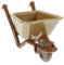 Gogogmee 5St Warenkorb-Modell Kinderwagenspielzeug Mini-Wagen-Dekor Mini-Bauernwagen Mini-Spielzeug Spielzeuge wohnzimmerdeko Miniature car Models Miniaturen Mini-Gartenwagen Abs Brown