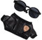 2er Set Puppen Outfits mit Schwarzer Jacke Und Sonnenbrille für 15 cm Große Puppen