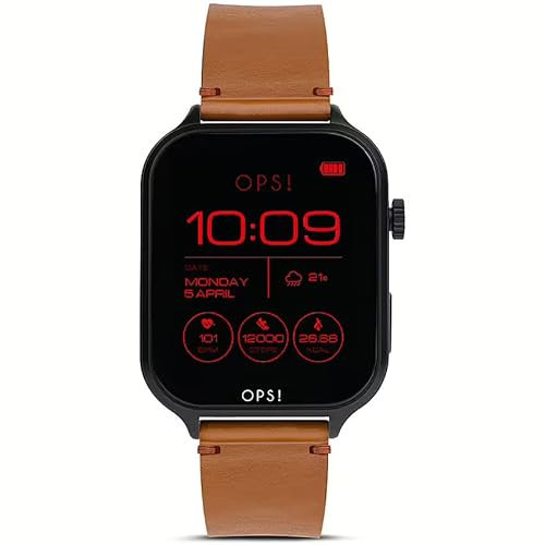 NADIR Orologio Smartwatch Uomo Ops Objects Call Diamonds OPSSW-46 Cinturino Pelle Marrone