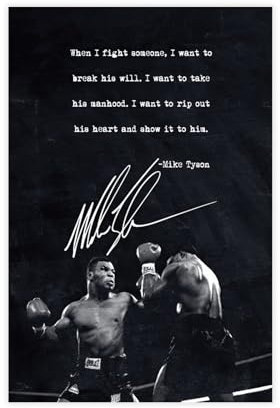 GBFRE Mike Tyson Poster, Boxposter, 58 Stück, Leinwandposter, Wandkunst, Dekordruck, Bild Gemälde für Wohnzimmer, Schlafzimmer, Dekoration, ungerahmt, 30 x 45 cm