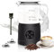 Casimhu 4-in-1 Milk Frother, Electric Milk Frother and Steamer with LED Touch Screen, Non-stick Bottom, Milk Warmer 13.52oz for Lattes, Cappuccinos, and Macchiatos at Home, Black