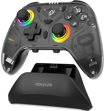 Wireless Controller per PS4, Gamepad Joystick Controller per PS4 Controller, con Jack Audio, Pannello Touch, Sei-Assi, Controller per PS4/Slim/Pro/PC