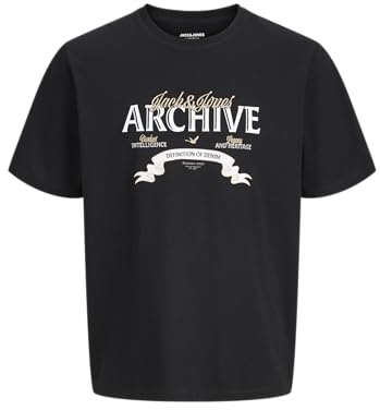 JACK & JONES Herren Jjedover Denim Tee Ss O-Neck Noos