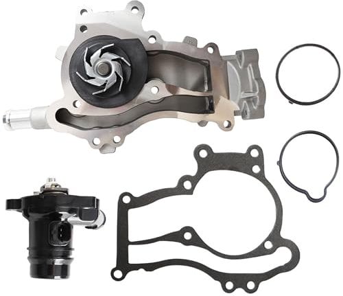 Water Pump with Gasket & Thermostat Housing Assembly Fit for Astra for Corsa D E, for Astra, for Chevrolet Cruze, for Aveo, for Meriva Replace# 55579016 55561623
