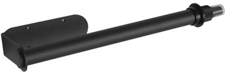 Gcljlmy Papierhandtuchhalter, unter dem Schrank, an der montierter Papierhandtuchroller, Kleister- oder Schraubenmontage, langlebig, Schwarz