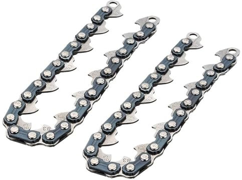 LQQYGMD Accesorios for desbrozadora, 2 Piezas de Hilo de Corte de Cadena de Metal for Cabezal de desbrozadora
