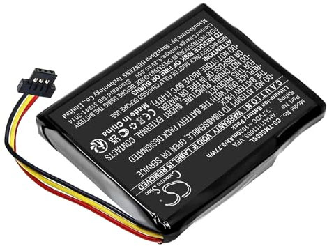 TCTK Akku 1020mAh Kompatibel mit [Tomtom] 4EN6.001.02, 4EN62, 4EN62. 4EN6.001.02, Start 60, Start 60 EU, M, VIA 1605 Ersetzt AHA11111003, VFA