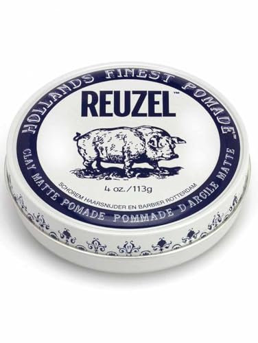 Reu Zel Clay Matte Pomade Hair Holding Wax for Men 113g Vanilla Mint