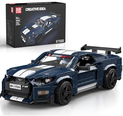 Mould King 10208 Technik Sportwagen Bausteine Set, 1556 Teile Auto Modell Bausatz, Kreatives Fahrzeug Spielzeug für Erwachsene und Sammler