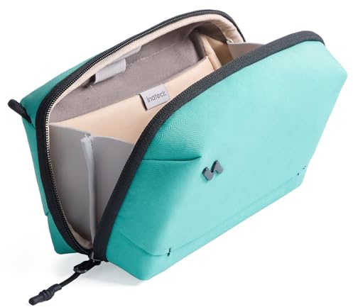 Inateck Portabler Kabeltasche, Spritzwassergeschützte Elektronik Organizer | Reisezubehörtasche für Kabel, Power Banks, Hubs, für Reisen, Arbeit und Freizeit (ohne Trageriemen), S,Mint