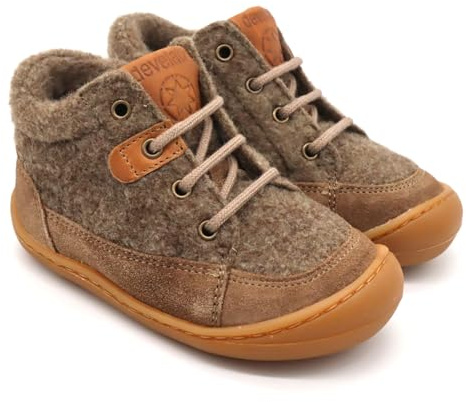 Develab Barfußschuhe Lauflernschuhe Barefoot 46238 Filz Beige