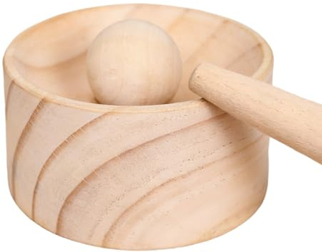 Dumpling Maker | 3,15 Zoll Non-Stick Wooden Manual Press Mold | Knödel Wrapper Skin Maker Kitchen Gadget Smooth Wood Dough Tool | Home Kitchen Apartment Restaurant Party Spring Festival