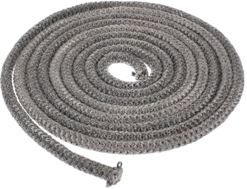 OSALADI Kamindichtungsband 10mm X 2,5m Feuerfestes Ofenseil Selbstklebende Holzofentürdichtung für Kessel und Industrieöfen Hitzebeständig Rauchschutz für Holzöfen