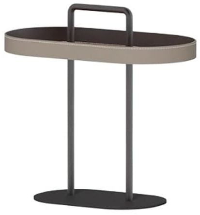 AERTSDFGT Nachttisch Sofatisch Regal Sofa Ecke Tisch Seite Hause Wohnzimmer Kleine Wohnung Kaffee Licht Luxus Sattel Leder Couch Beistelltisch