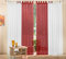Gardinen Set, 2 x Schlaufenschal Voile, transparent, 245x140, Weiß, 2 x Schlaufenschal Voile, transparent, 245x140, Bordeaux, 6100061000