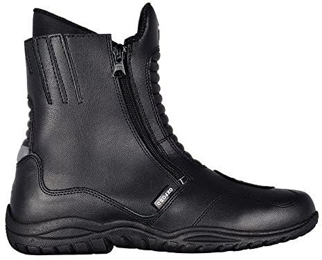Oxford Magdalen da donna in pelle impermeabile moto motocicletta stivali - nero