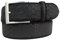 Gürtel mit Pythonprägung 4 cm | Leder-Gürtel für Damen Herren 40mm Schlangen-Optik |Schlangen-Muster Python-Muster | Schwarz 85cm