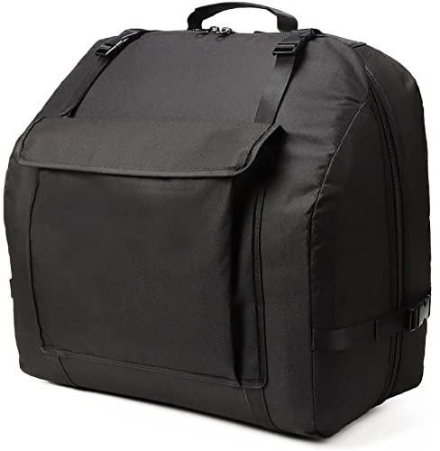 NKTM Akkordeon-Etui, Akkordeon Gigbag Akkordeon Koffer 120 Bass Akkordeon Riemen Akkordeon Zubehör Akkordeon Soft Case (52,1 x 43,2 x 24,9 cm)