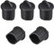 sourcing map 5St BNC Anschluss Schutzkappe Silikon Abdeckung Anti Staub 9,5mm-11mm Dmr Schwarz