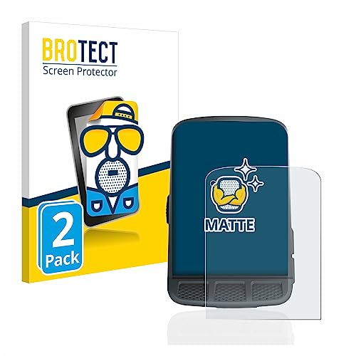 brotect Protection Film compatible with Wahoo Elemnt Roam | 2 Pack Matte Screen Protection Made in Germany Anti-Glare Anti-Fingerprint Case-Friendly