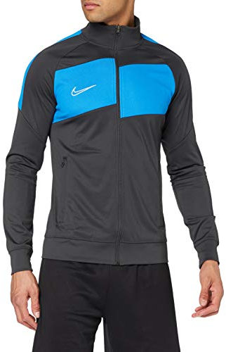 Nike, Academy Pro , Zip À Capuche, Homme, Anthracite / Photo Bleu / Blanc, S
