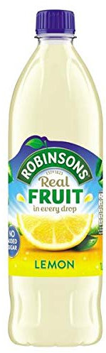 Robinsons ohne Zuckerzusatz Zitrone Cordial Konzentrat Squash 6 x 1 Liter