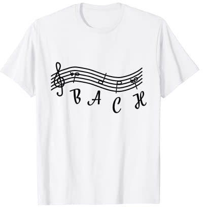 B-A-C-H Johann Sebastian Bach Noten Shirt Musiker Geschenk T-Shirt